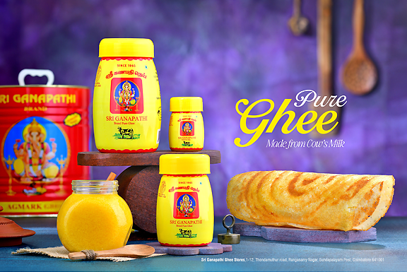 Pure organic cow ghee for food manufacturers in Kannur, rich in healthy fats for energy and brain health.