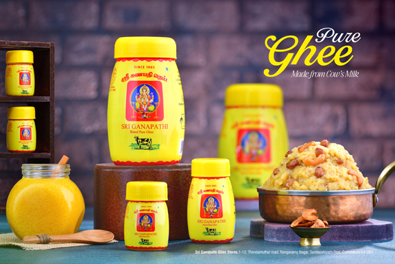 Pure Agmark-certified ghee in Madurai, perfect for temples & mutts, ensuring quality for rituals & poojas.