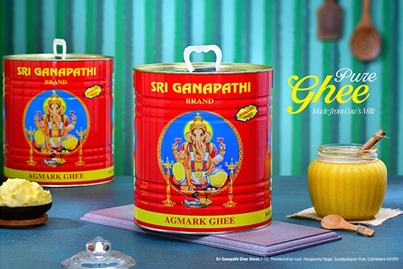 Premium Pooja Ghee made with Pure Agmark Ghee, conveniently delivered to your doorstep in Palakkad.