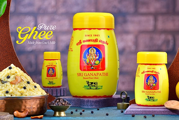 Pure Cow Ghee for Big Celebrations and Festival Feasts in Palakkad, adding rich flavor to meals.