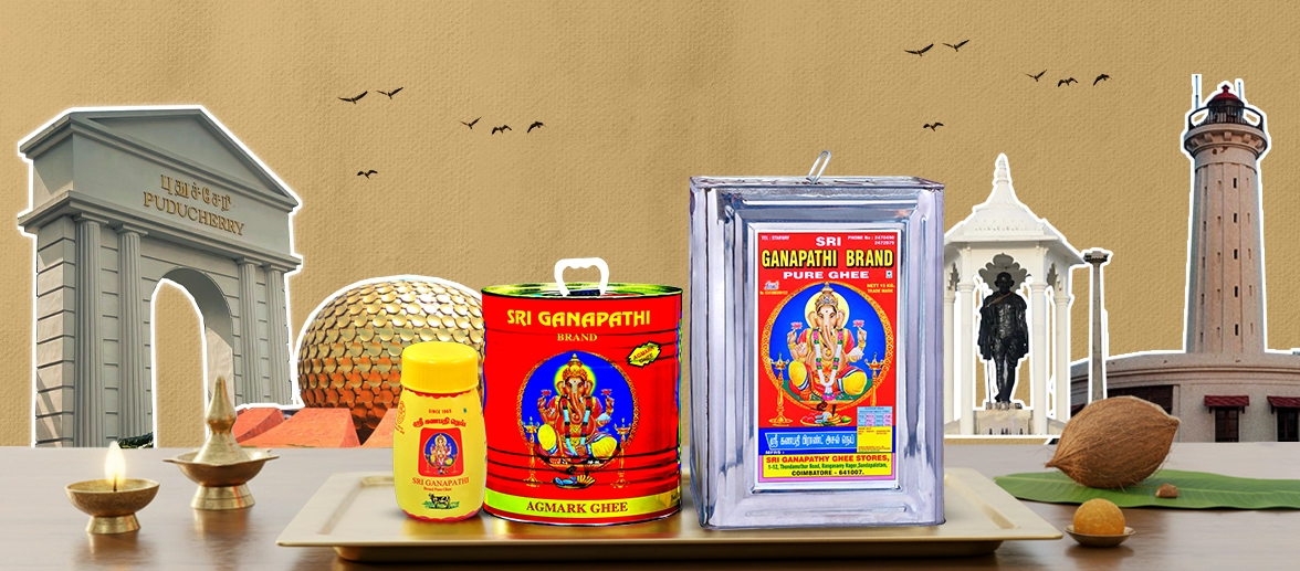 Agmark-certified manufacturer offering 100% pure desi ghee in Pondicherry with rich aroma and taste