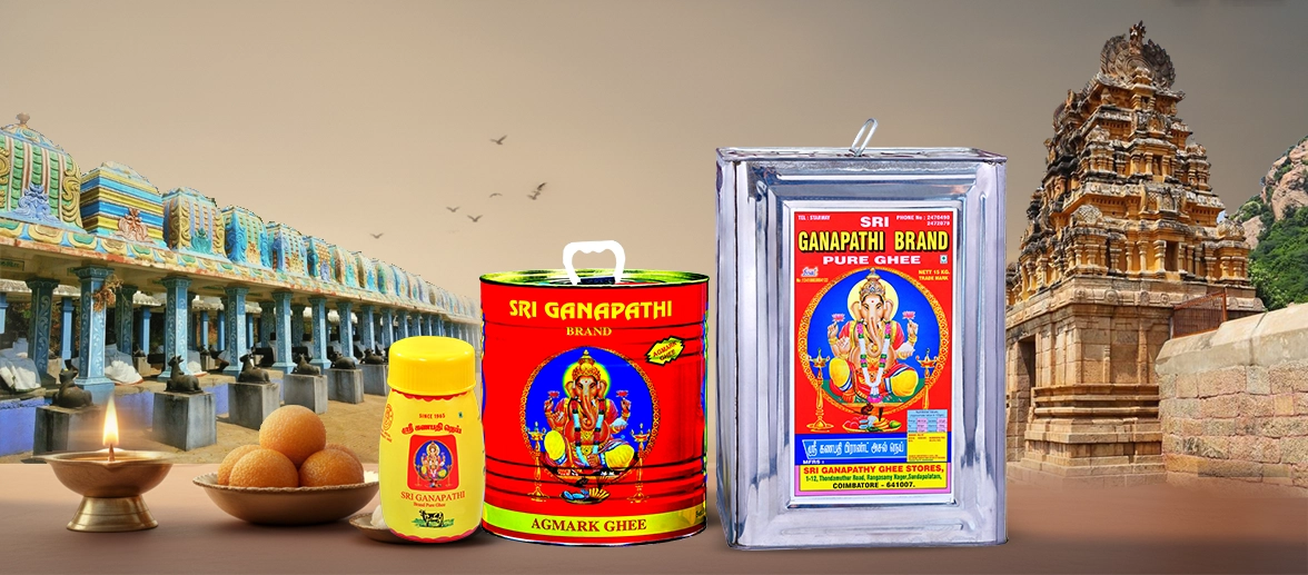 Sri Ganpathi Ghee in Salem offering pure desi cow ghee with authentic taste and premium traditional quality