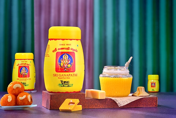 Pure Agmark ghee used by sweet shops and caterers in Pondicherry for taste & long-lasting freshness